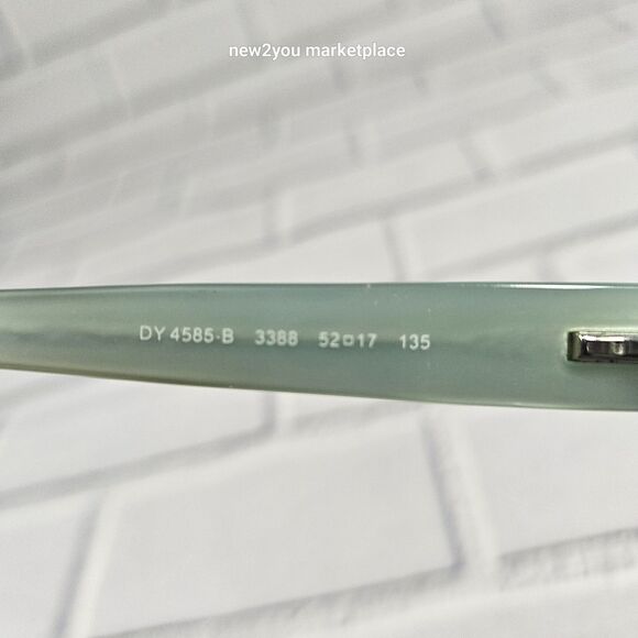 DKNY Tortoise Rectangular Frame W Teal Interior Glasses DY4585B 3388 52 17 135 - Picture 9 of 10